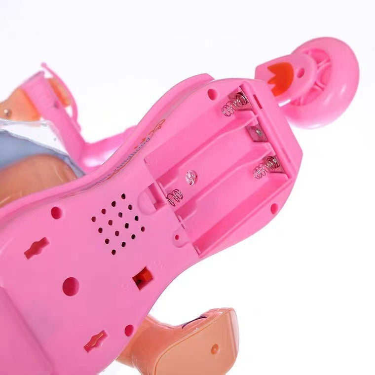 Electric Scooter Princess Doll Universal Music Light Toy