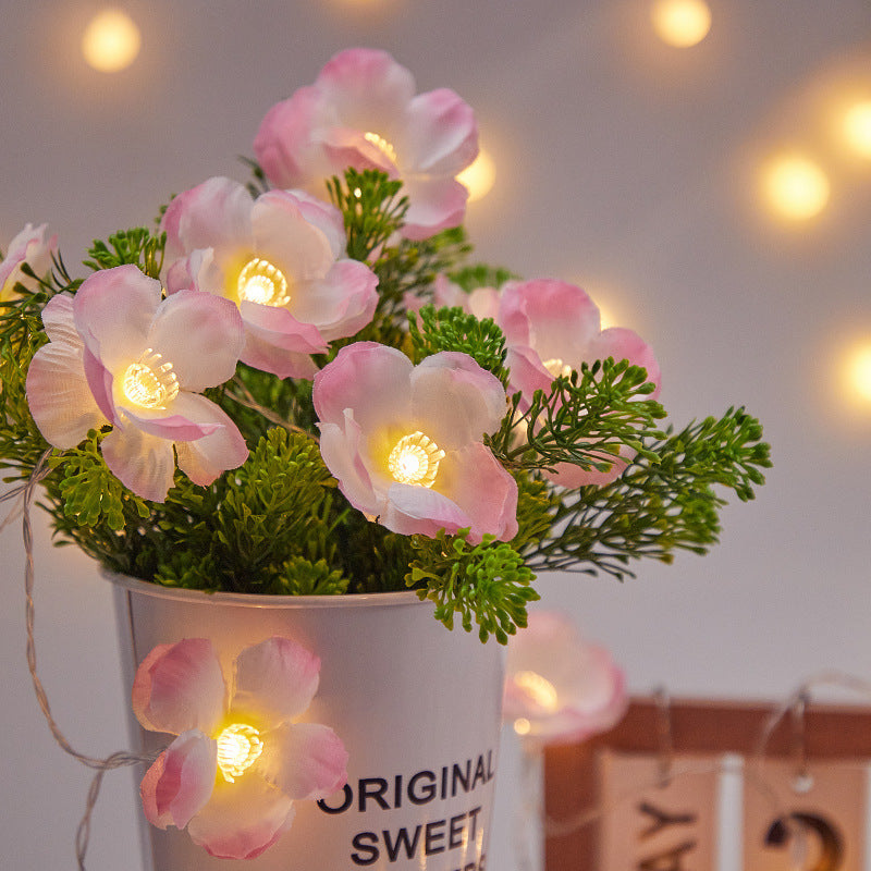 Outdoor Decoration LED Simulation Butterfly Orchid Light String