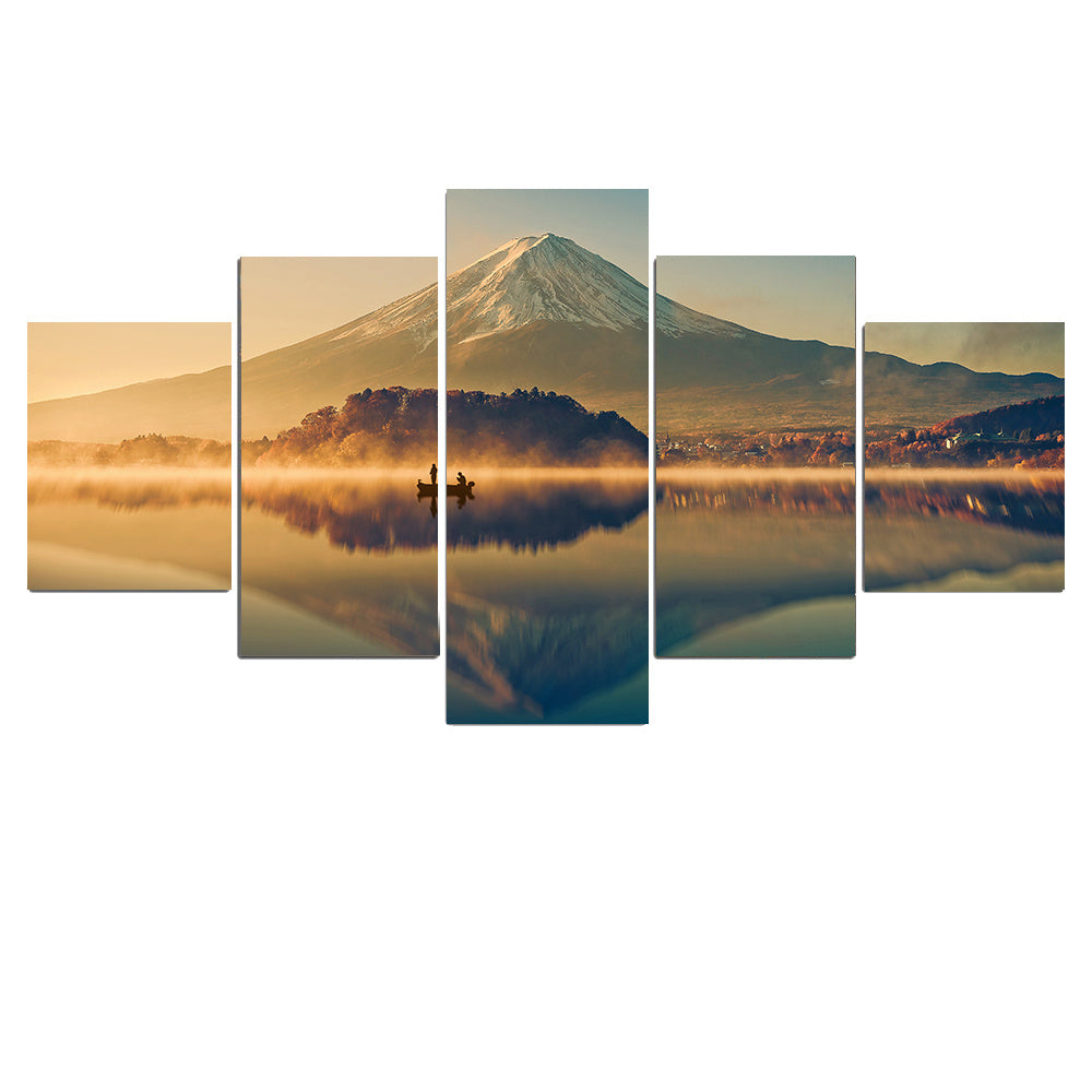 Art Wall Decoration Lake View Mountain Canvas Landscape Painting