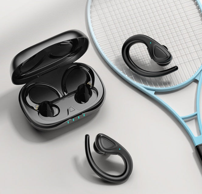 Private Model Bluetooth Headset Binaural Wireless Sports Hanging Ear Type