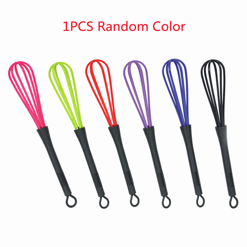 New Random Color  Egg Whisk Rotary Balloon Flat Ste