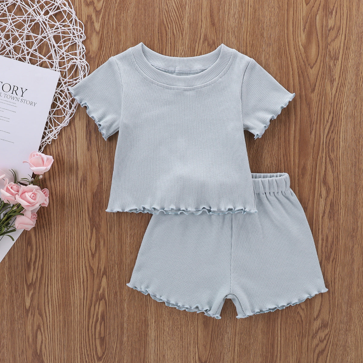 Baby Girl Home Short Sleeve Cool Suit