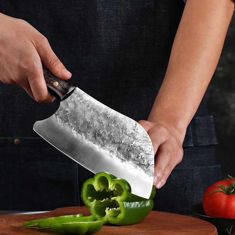 Household Hand-forged Stainless Steel Kitchen Knife With Wooden Handle