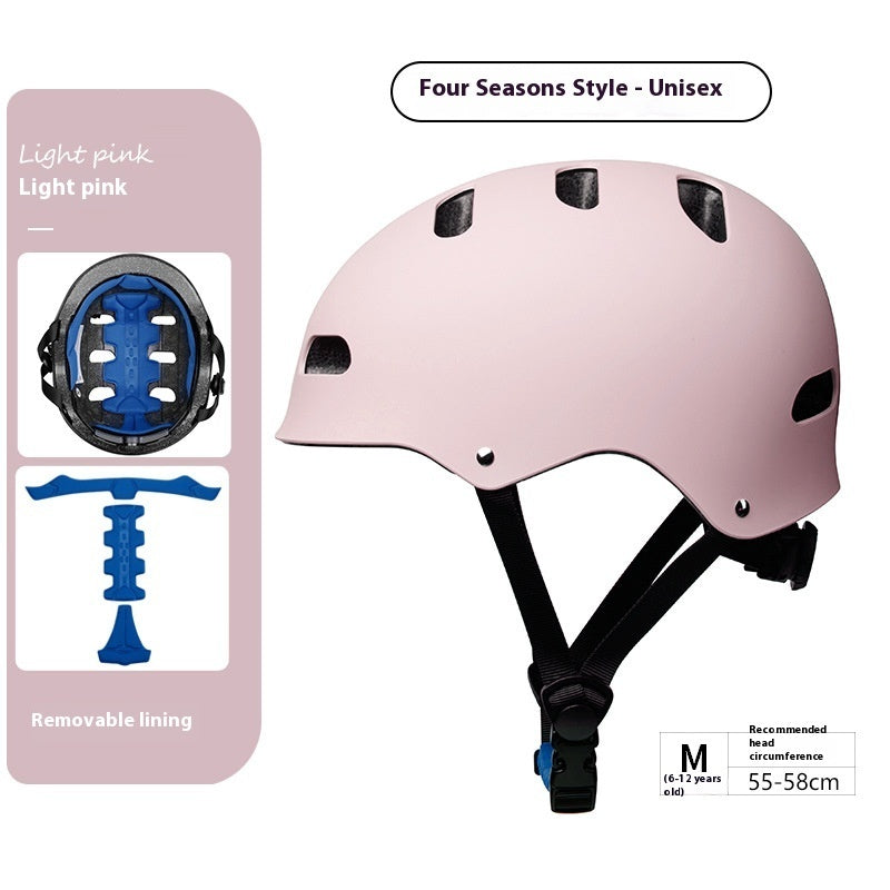 Children's Adult Hip Hop Roller Skating Skateboard Rafting Climbing Riding Helmet