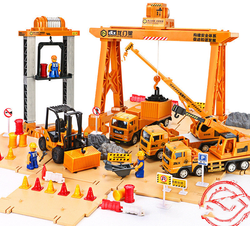 Children's Construction Vehicle Toy Set Large Boy Excavator