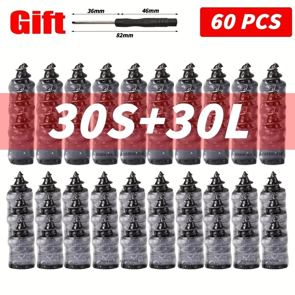 Screw-type Car Repair Rubber Kit
