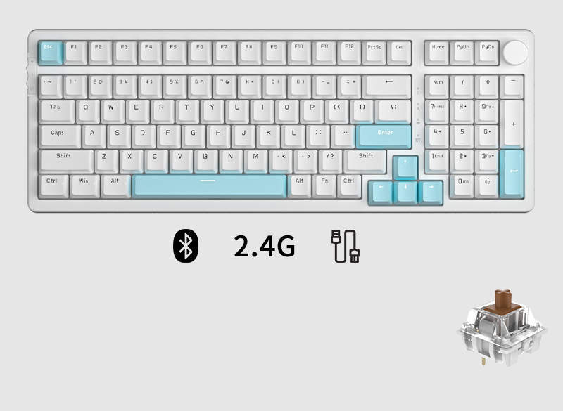 Three-mode Mechanical Keyboard Wireless Customization