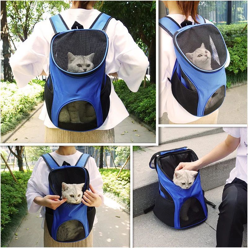 Sac à dos de transport respirant pour chiot et petit chien (Chihuahua, Schnauzer, Carlin) – Sac de transport portable pour animaux de compagnie pour l'extérieur