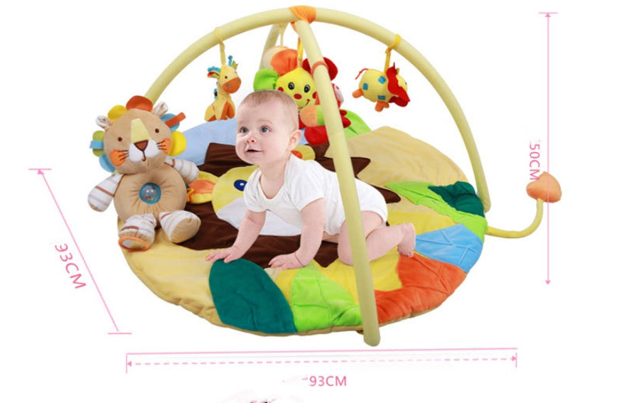 Tapis de jeu musical Lion à grosse tête, tapis d'éveil pour bébé, tapis rampant, jouets éducatifs