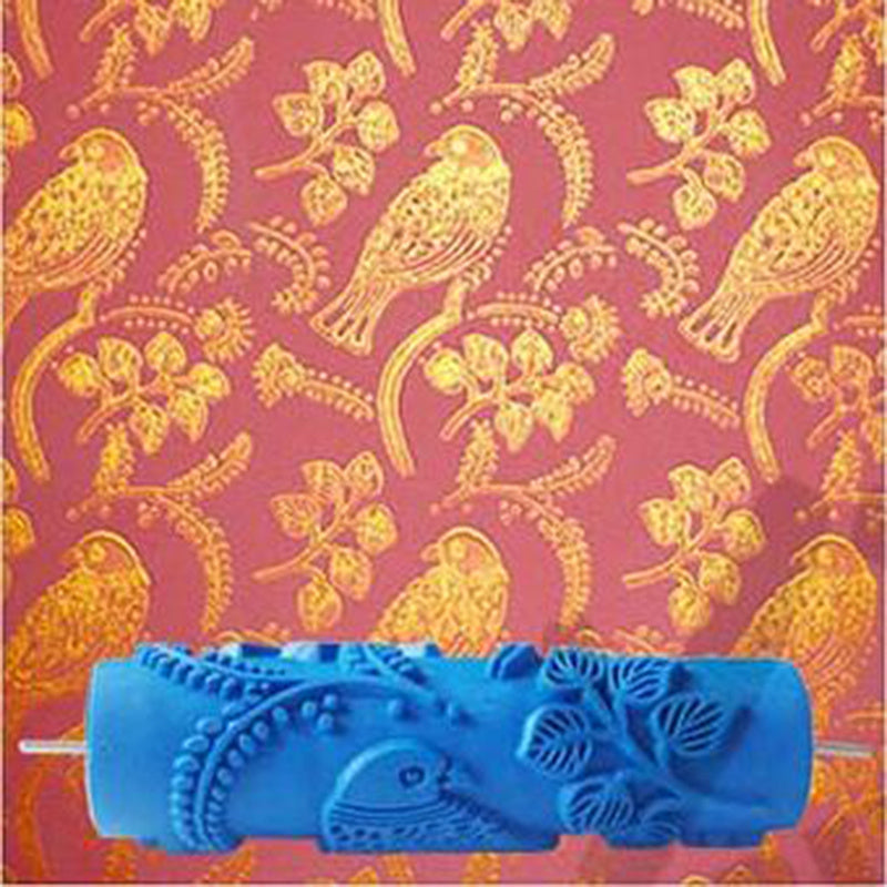 Roller knurling tool for wallpaper paint printing