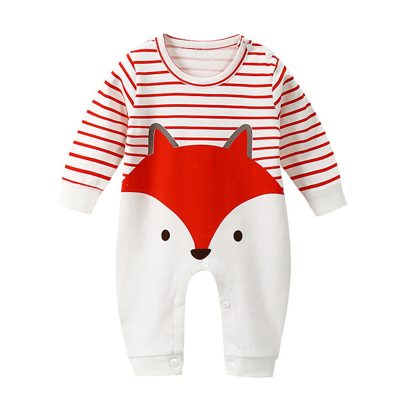 Baby Romper Long Sleeve Cartoon Printing Spring Autumn