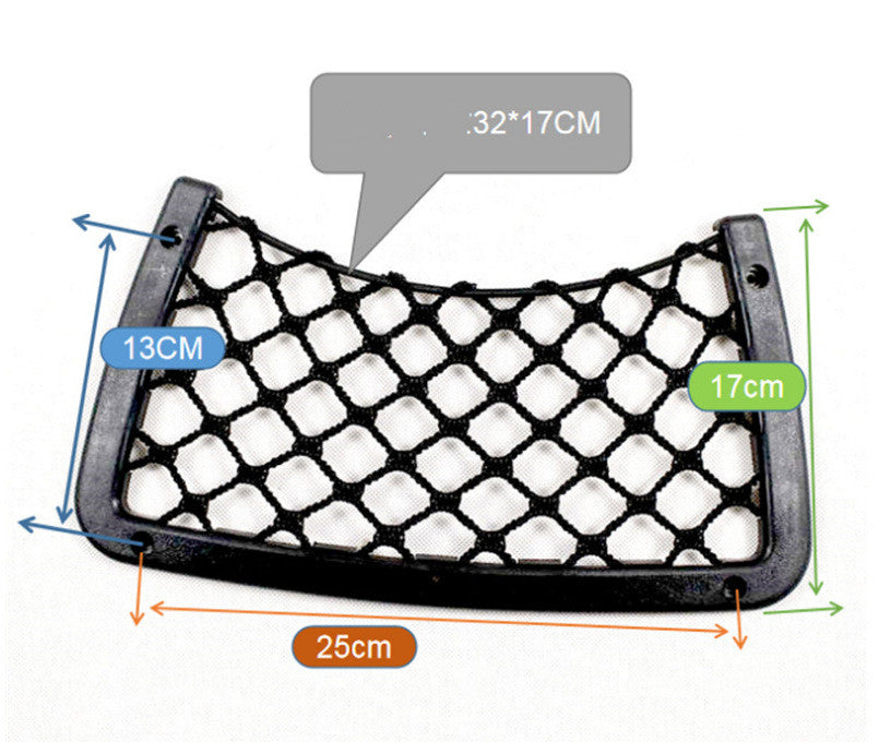 Plastic Frame Car Trunk  Side Storage Mesh Bag