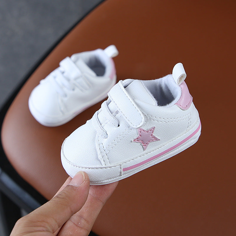 Fashion Child Sneakers Casual Baby Cotton White Soft Sole Toddler Shoes
