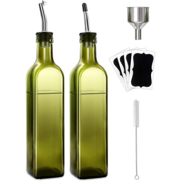 Glass Oil Bottle Non-hanging Olive Oil Pot Kitchen Food Grade Glass Oil Pot Set Box