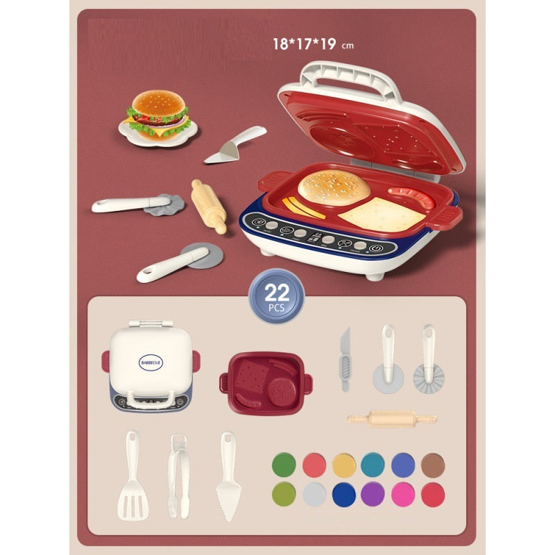 DIY Plasticine Toy For Children's Play House Color Clay Bread Machine