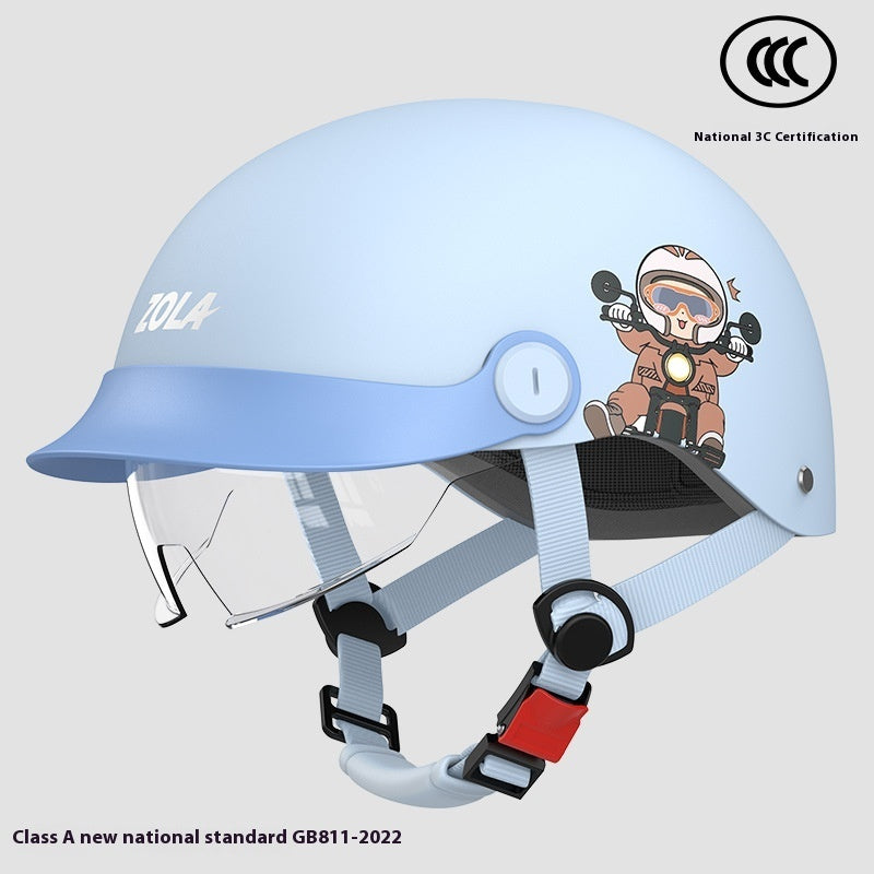 Electric Bicycle Helmet Men's And Women's Summer Sun Protection Lightweight