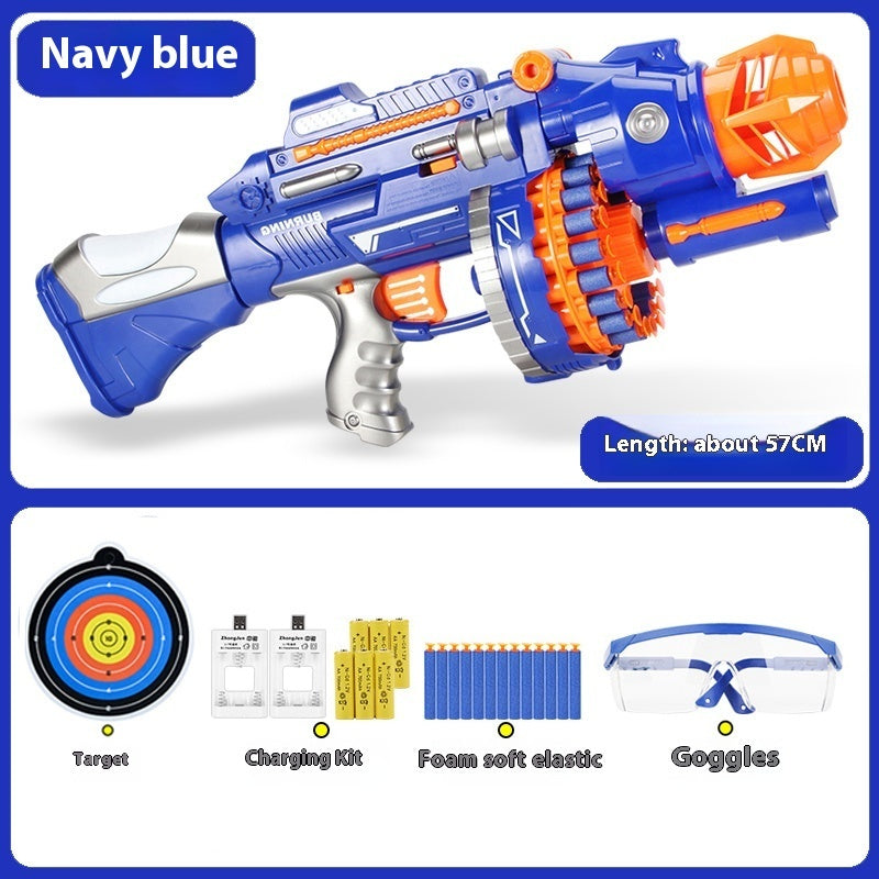 Pistolet jouet électrique à tir continu pour enfants avec balles souples