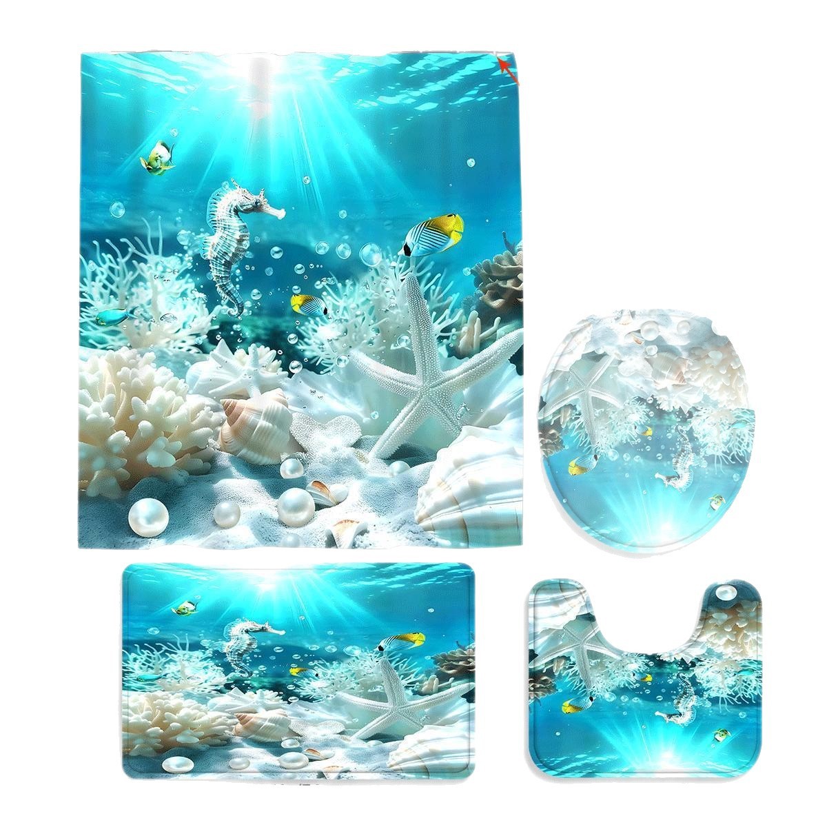 Exquisite Housewarming Gift Modern Home Decorative Waterproof Shower Curtain