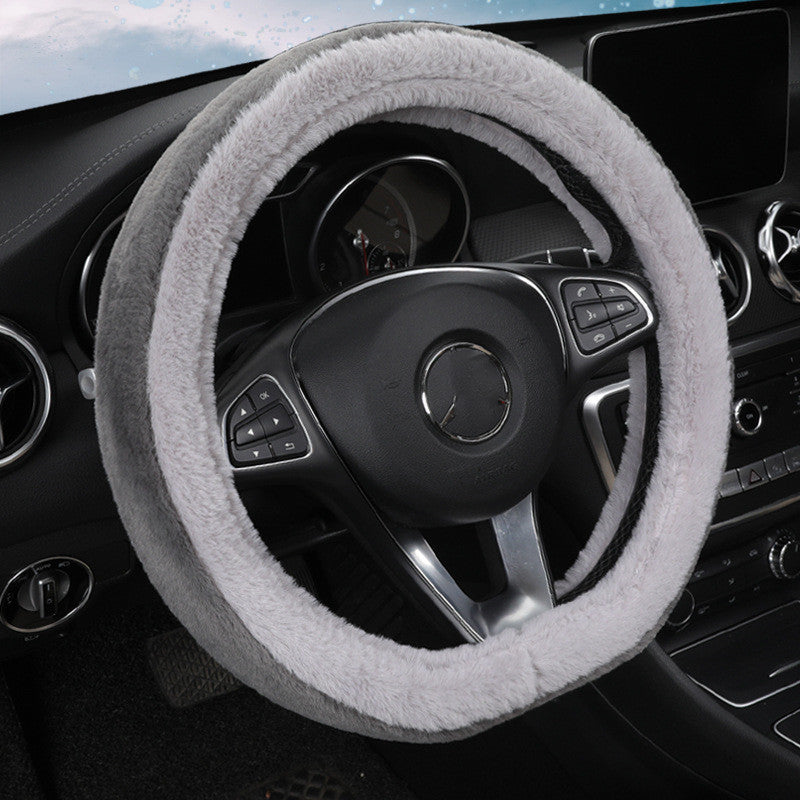 New Fashionable Rabbit Fleece For Automobile Steering Wheel Cover