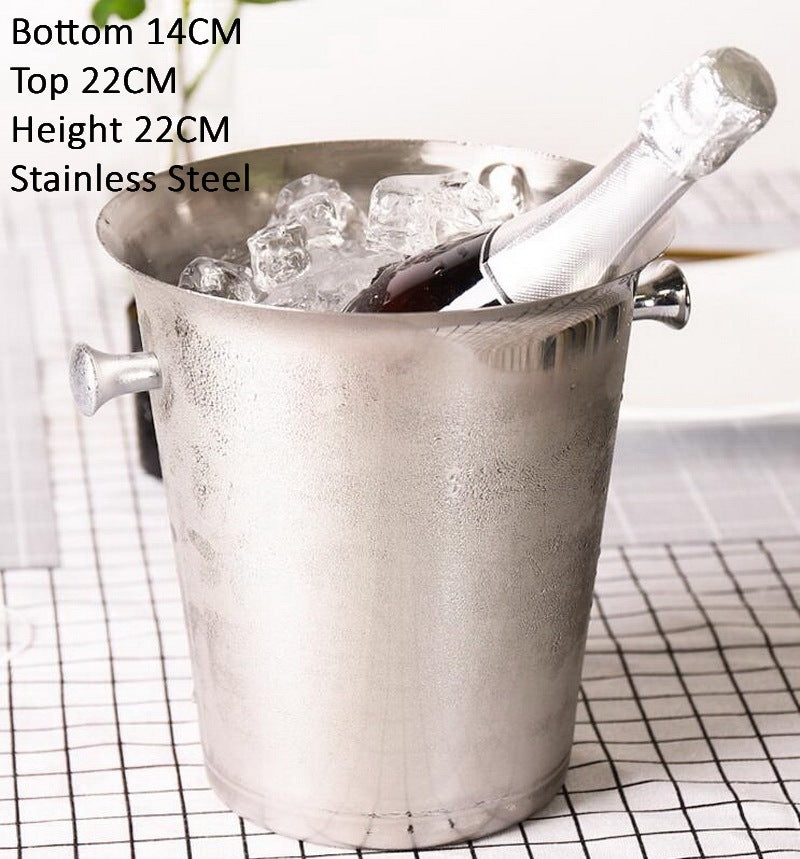 Commercial use of stainless steel ice bucket