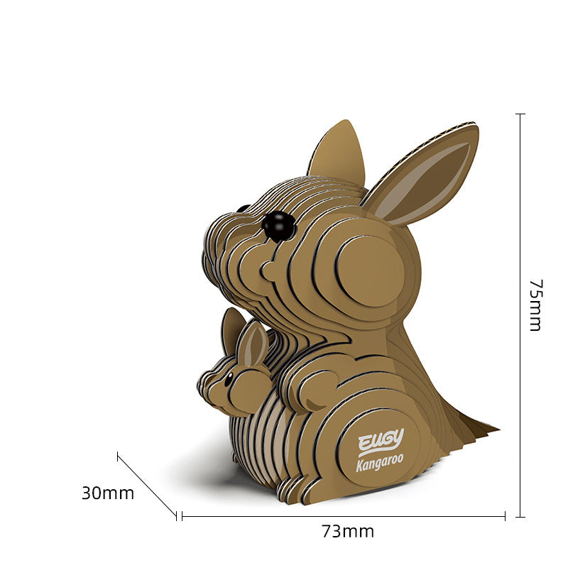 Children's 3d stereo giraffe puzzle hand-assembled toy