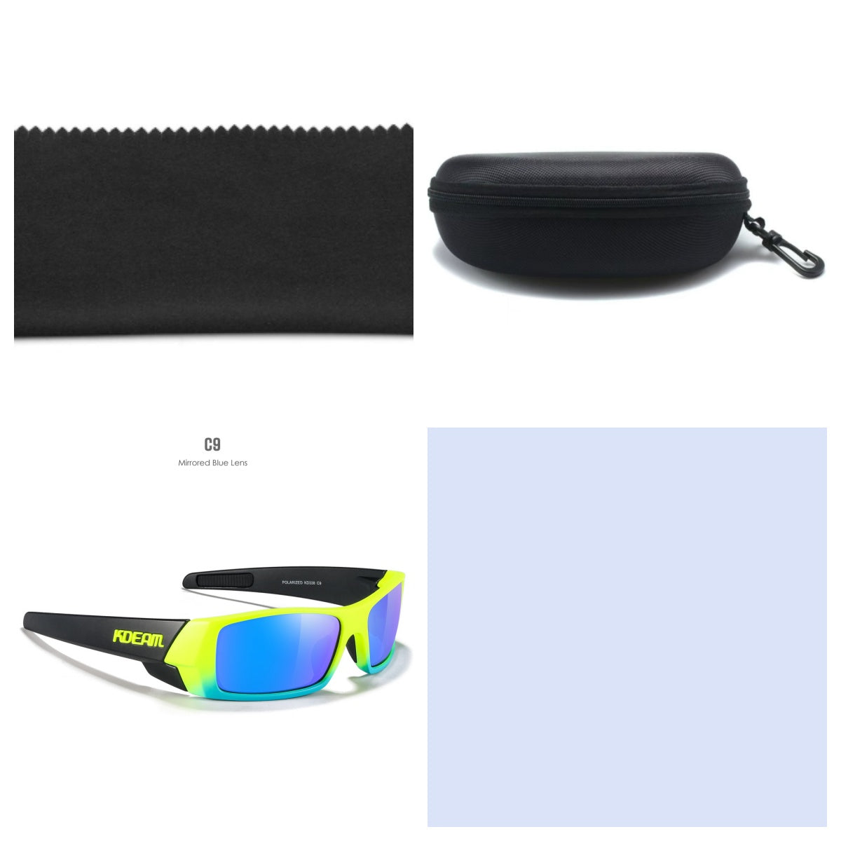 New Outdoor Sports Polarized Sunglasses Square Versatile Eye Protection Colorful Sunglasses