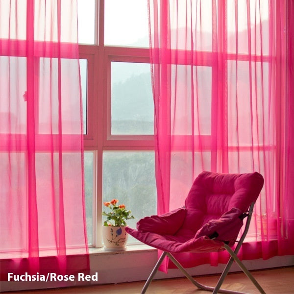 Wide Terylene Curtain Window Screen Fabric Solid Color