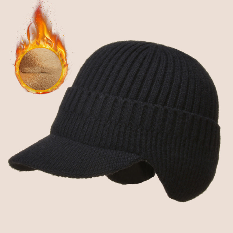 Men's Outdoor Warm Ear Protection Knitted Hat