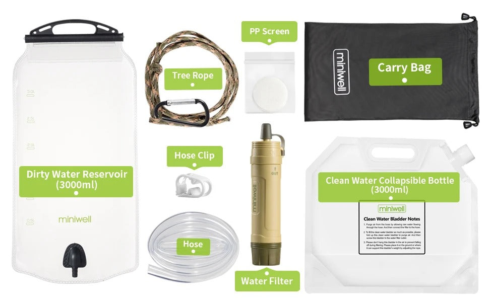 Purifying Straw Portable Outdoor Water Purifier