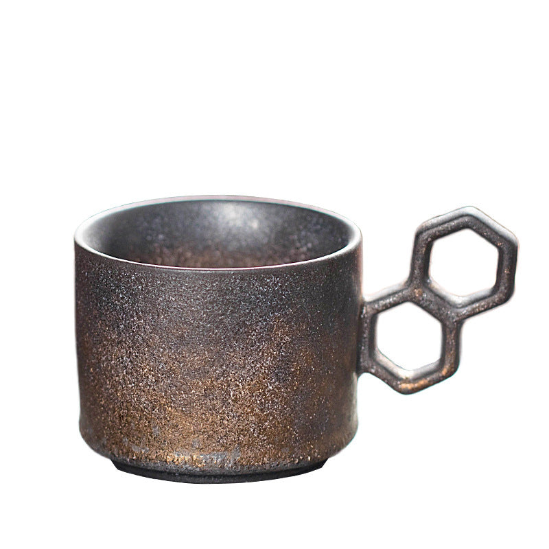 Creative Vintage Ceramic Coffee Cup Stackable Steam Pitcher