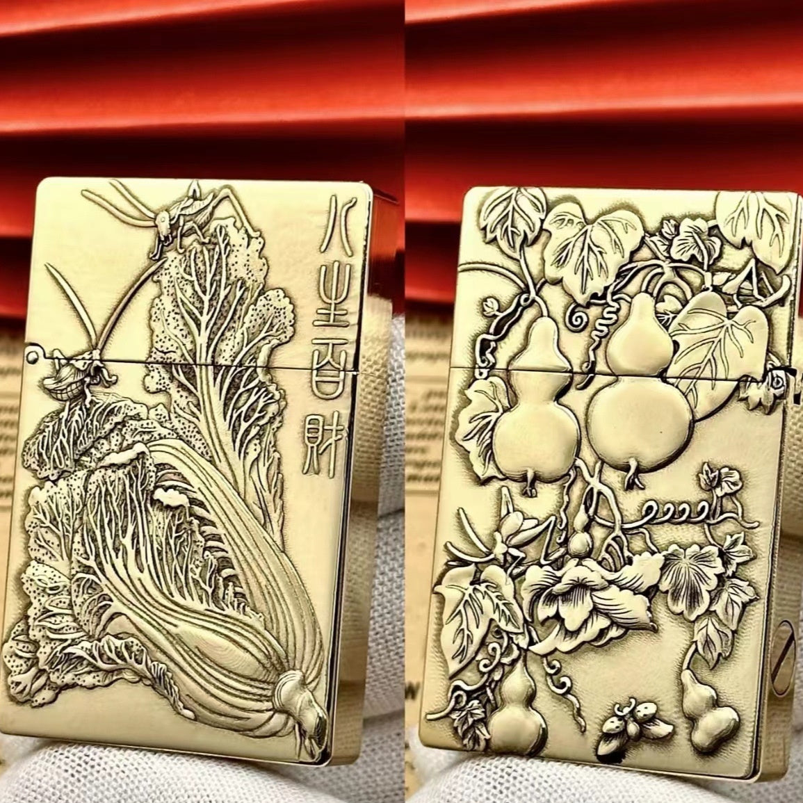 Ultra-thin Small Heavy Brass Kerosene Lighter