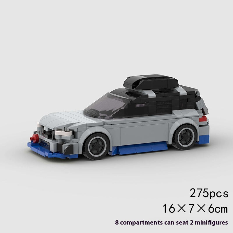 Small Particles Hot Sale Moc City Vehicle Racing Model