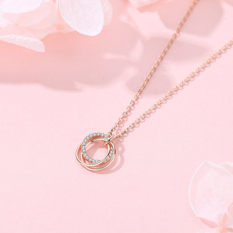 S925 Sterling Silver Silver Necklace Female Korean Style Personality