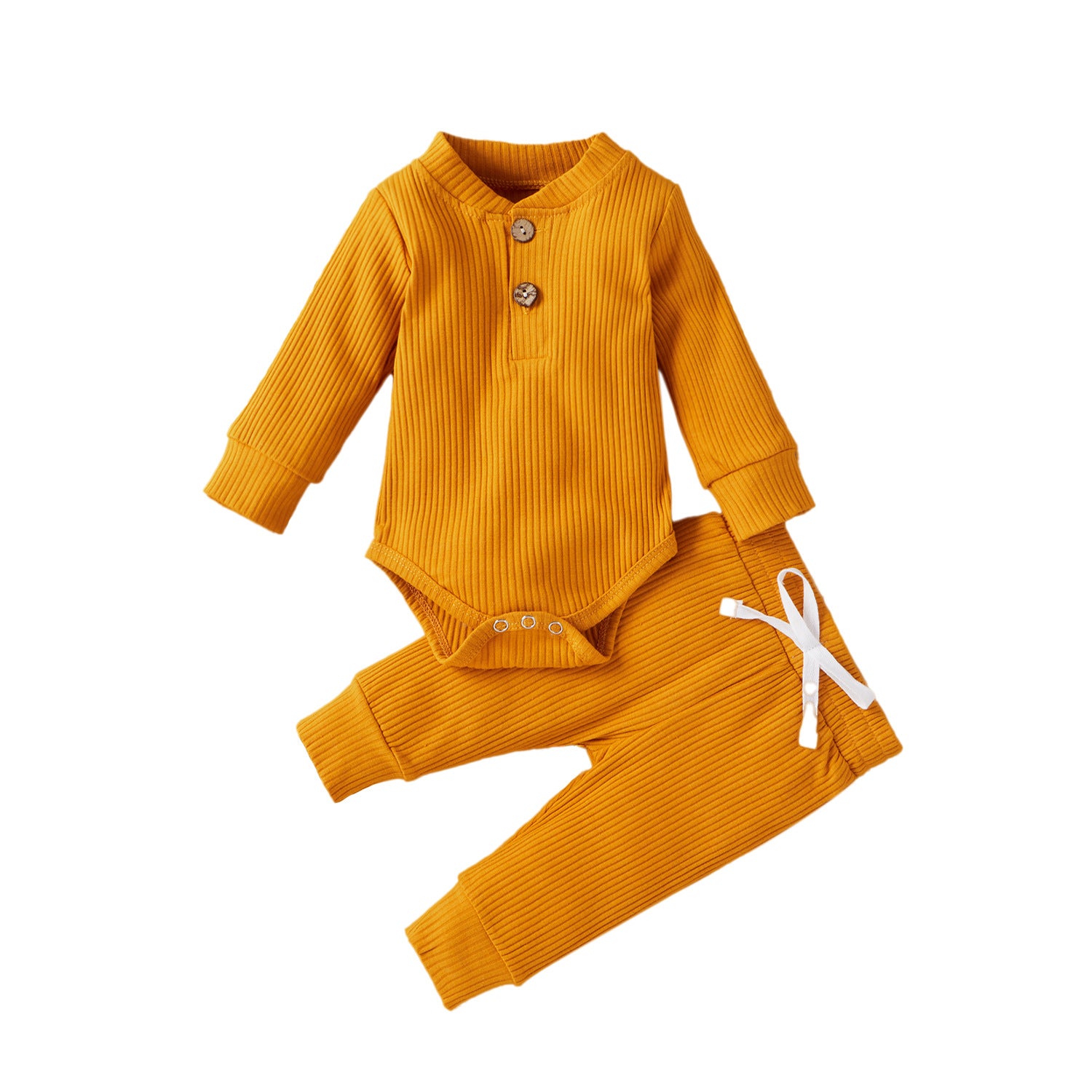 Infant Cotton Long-sleeved Jumpsuit Trousers Suit