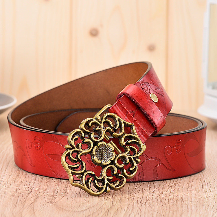 Women's Wide Simple Student Korean Style Fashion Casual Pants Belt