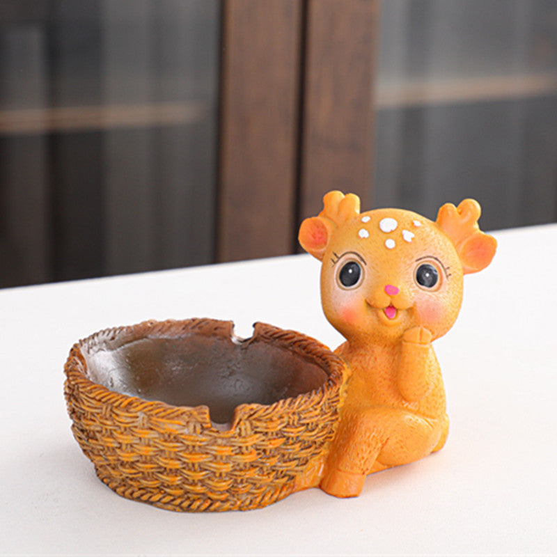 Cute Ashtray Decoration With Cover