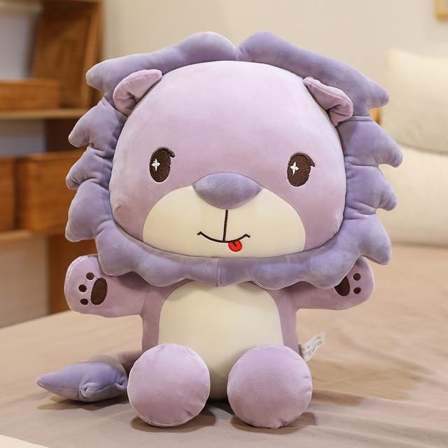 Colored Lion Teddy Soft Stuffed Plush Pillow Toy