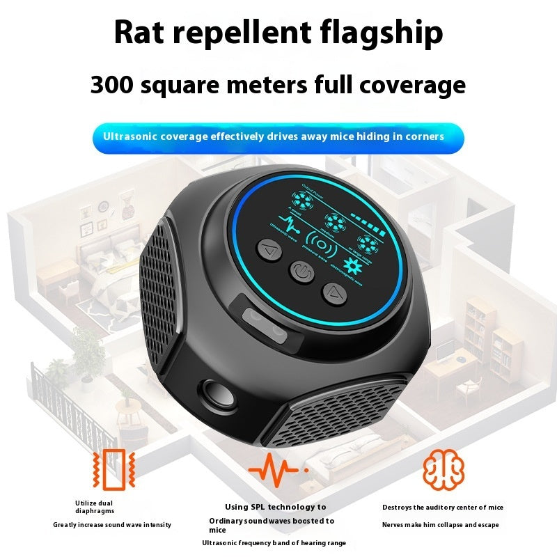Répulsif antiparasitaire à ultrasons pour intérieur à 360 degrés contre les souris