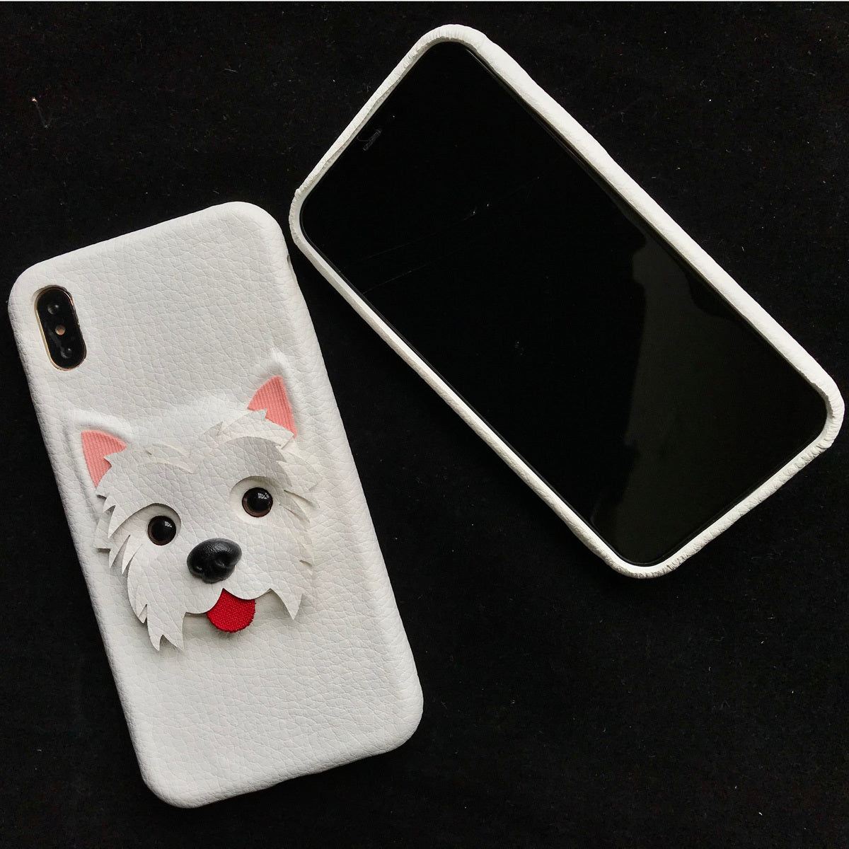 Cute PU Dog All-inclusive Phone Case Protective Case