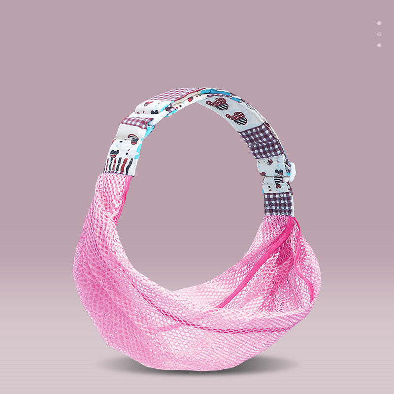 Breathable Mesh Horizontal Front Hold Baby Sling With One Shoulder