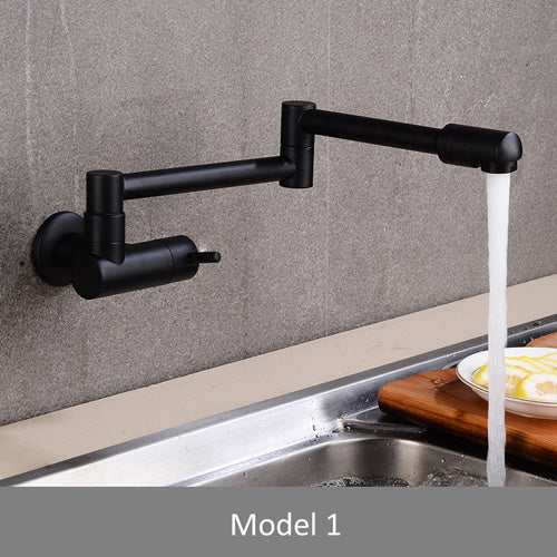 Full Copper Extension Mop Sink Rotatable Folding Faucet