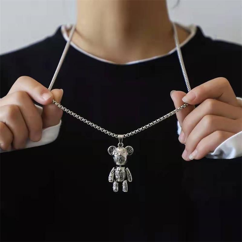 Letter Bear Bracelet Women Retro Fashion