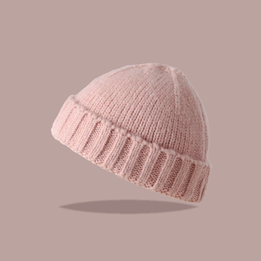 American Knitted Hat Women's All-match Face-looking Little Watermelon Hat Yupi Beanie Hat