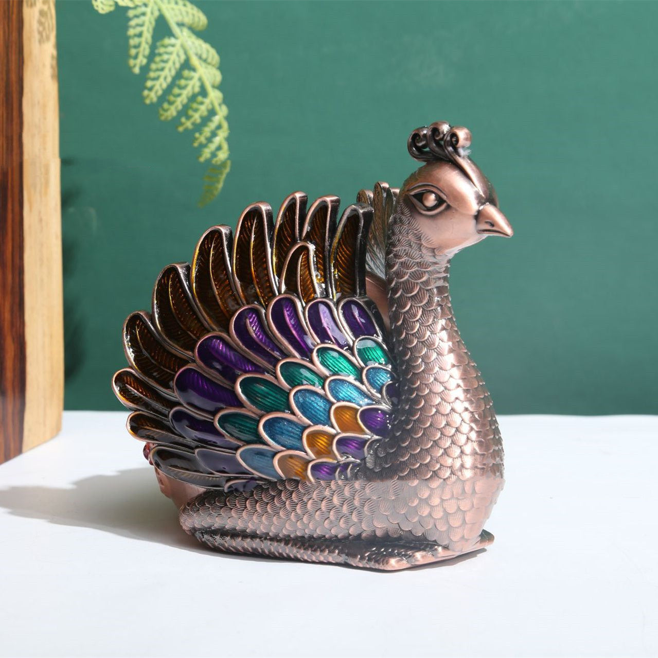 Creative Fashion Retro Home Peacock Shape Ashtray