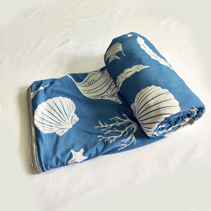 Women's Fashion Printed Cold Blanket