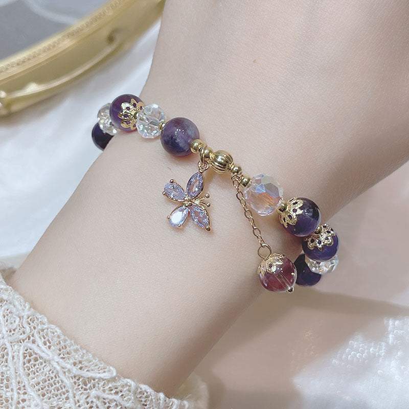 Fashion Spring New Amethyst Bracelet Girl