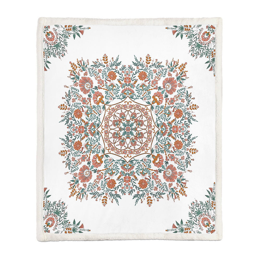 Flannel Blanket Air Conditioning Blanket Napping Blanket