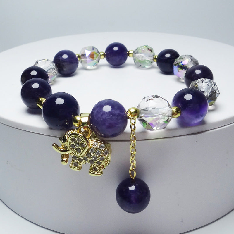 Women's Fashion Personalized Natural Amethyst Bracelet