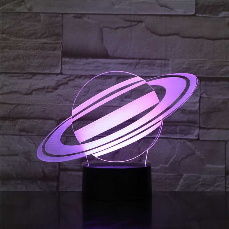 Nine planets series 3D small night light touch color changing table lamp