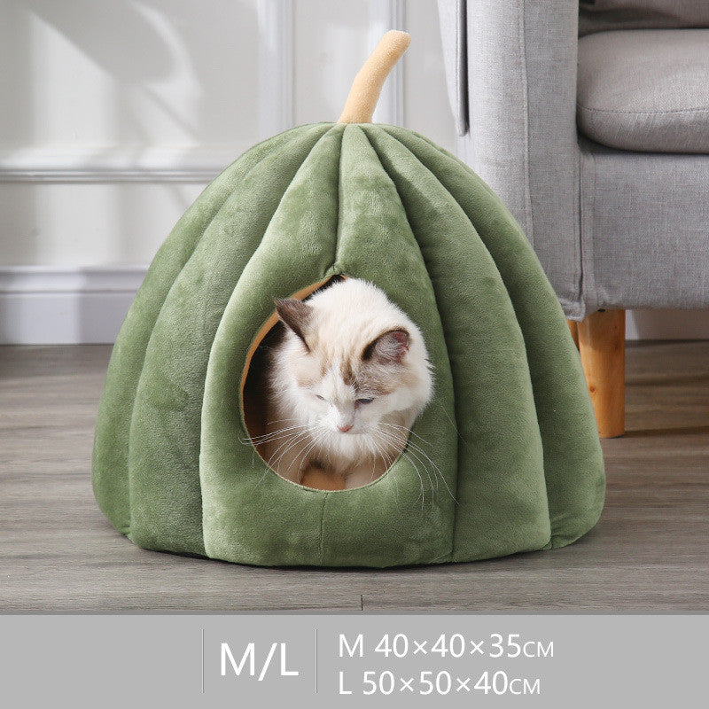 Deep Sleep Large Removable And Washable Pumpkin Cat Litter